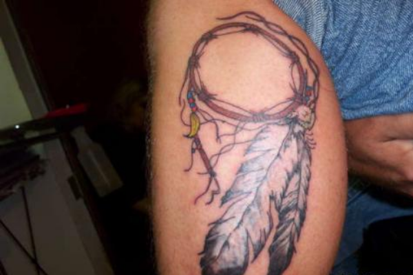 Dream Catcher Arm Tattoo Design