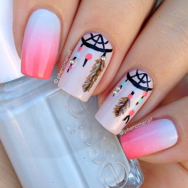 Dream Catcher Nail Design