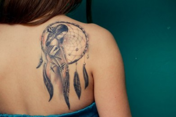 37 Graceful Dream Catcher Shoulder Tattoos