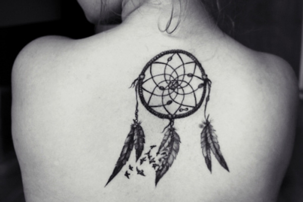 Dream Catcher Shoulder Tattoo Design