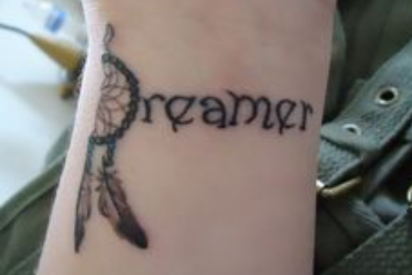 Dream Catcher Wrist Tattoo Design