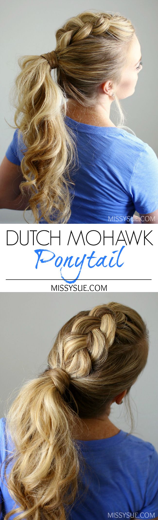 Dutch Mohawk Ponytail