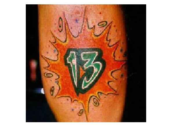 What does a tattoo of 13 on the nape of the neck mean? - Quora