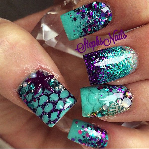 35 Amazing Glitter Nail Designs for 2020 - Pretty Designs