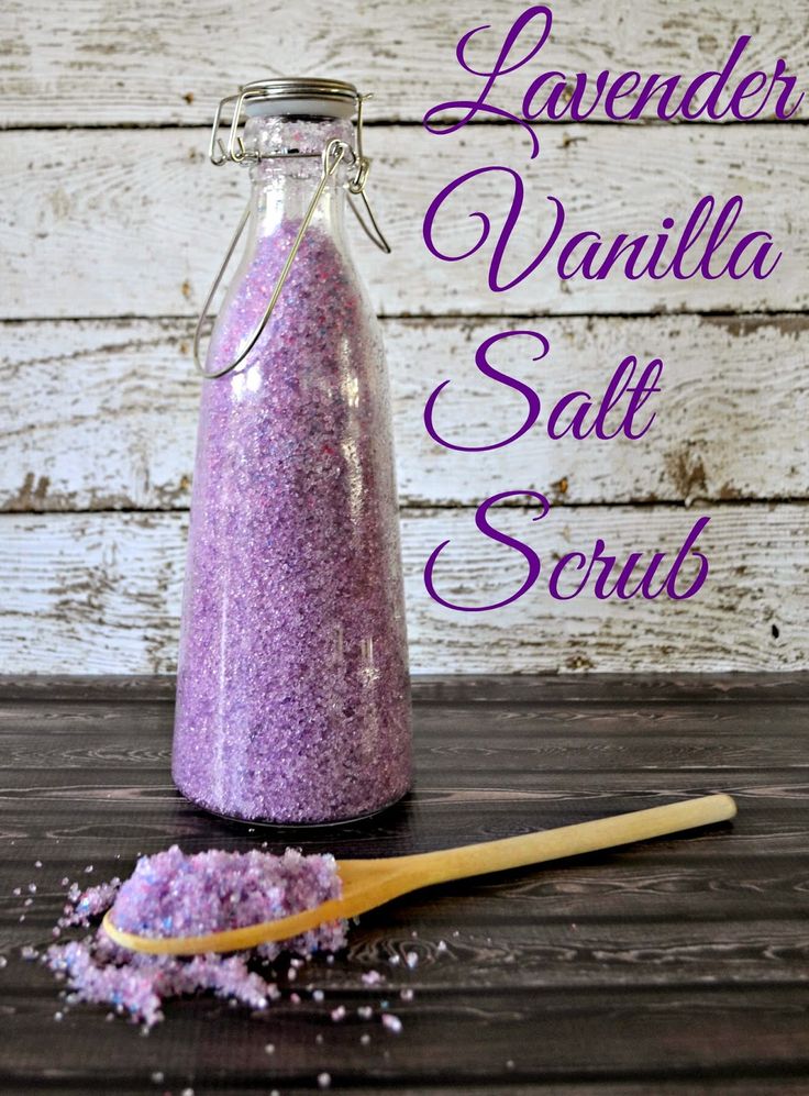 Lavender Vanilla Salt Scrub