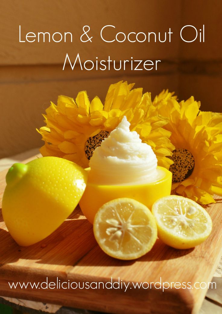 Lemon Coconut Oil Moisturizer