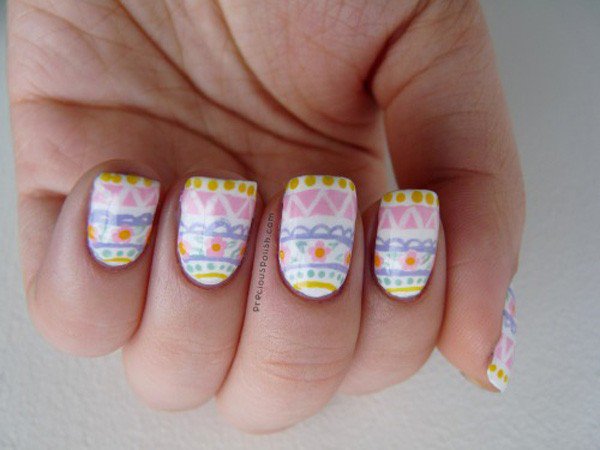 3. "Tribal Print Nail Tutorial Using Tape" - wide 1