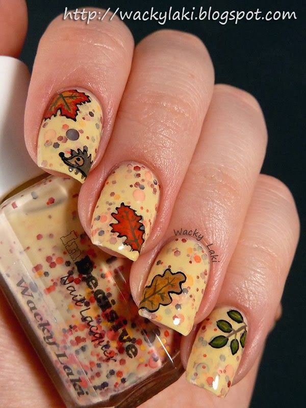 Lovely Thanksgiving Nail Design