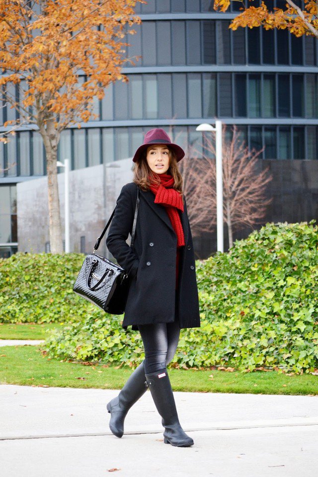 Rainy Boots with Black Jeans