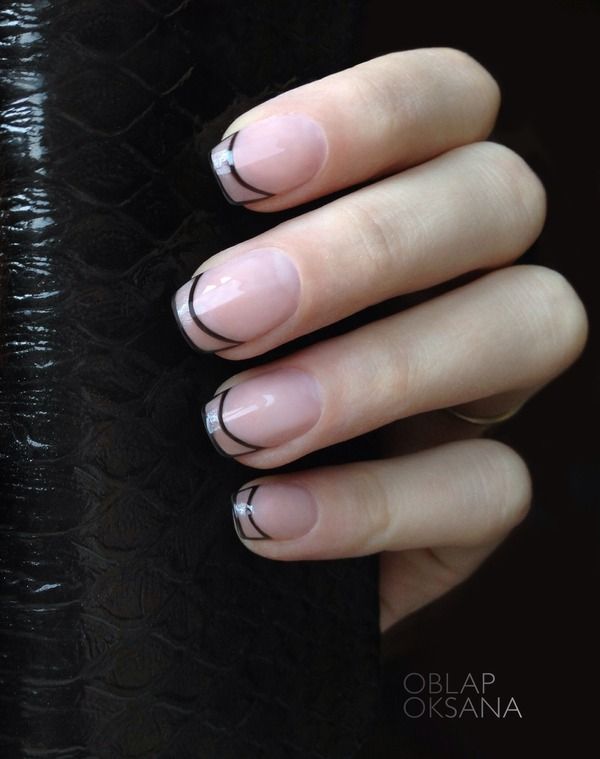 Simple French Manicure Idea