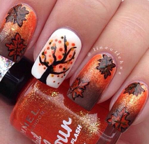 Thanksgiving Nail Design