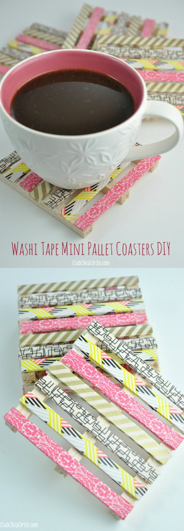 Washi Tape Coasters