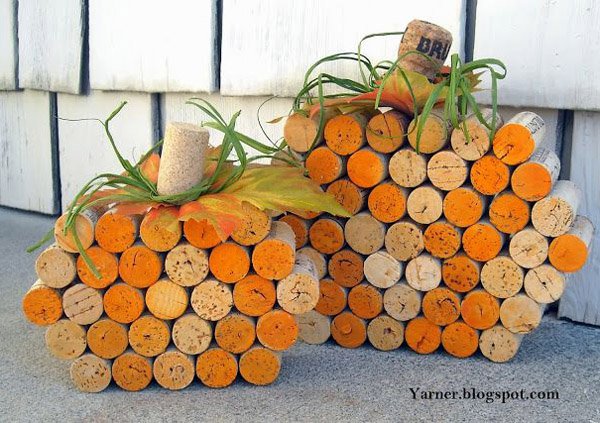 Wine Cork Pumpkins