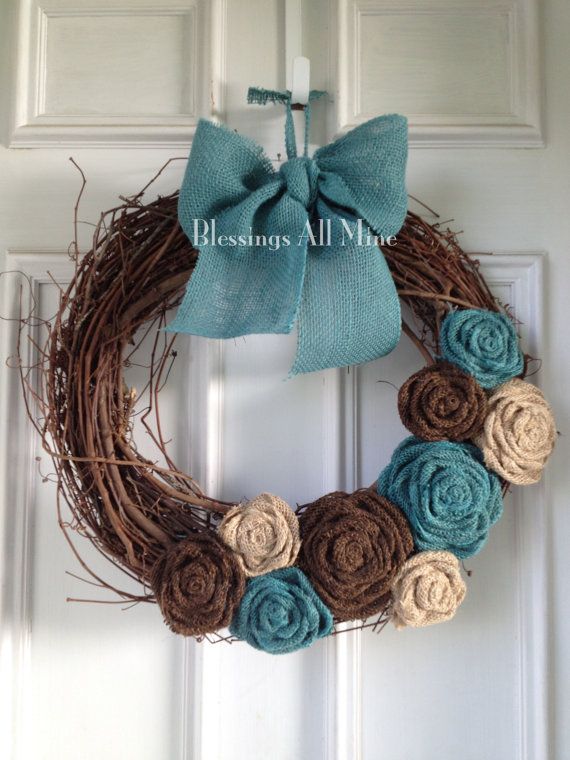 Burlap Brown Wreath