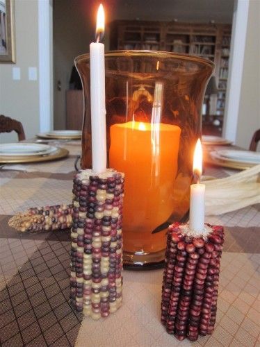 Corn Candle Holders