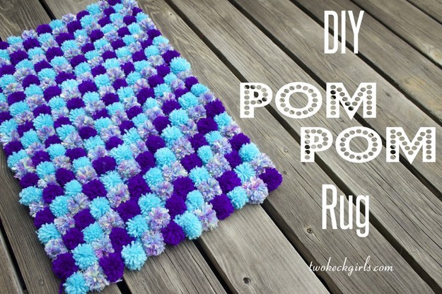 DIY Pom Pom Rug