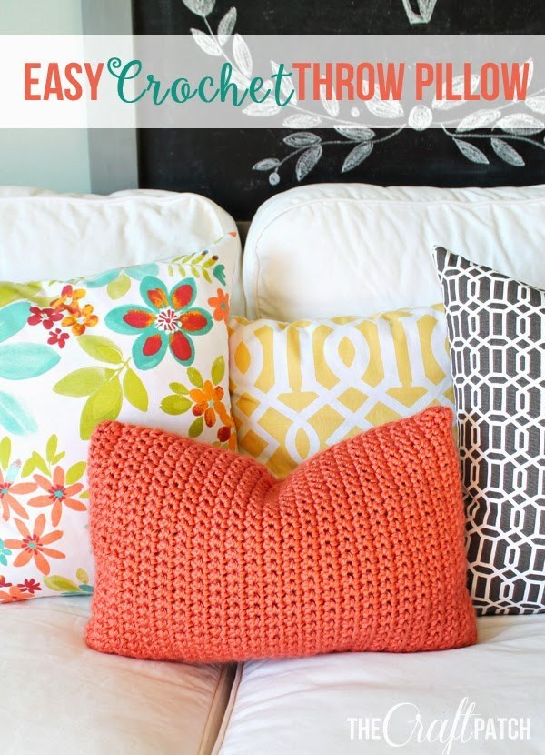 Easy Crochet Throw Pillow