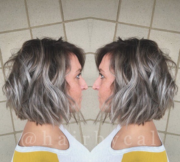 Layered Bob Haircut for Ombre Hair