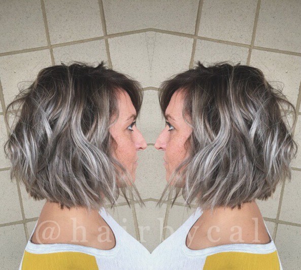 Layered Bob Haircut for Ombre Hair