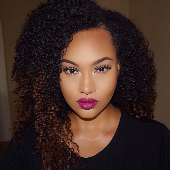 Long Curly Hairstyle for African American Women