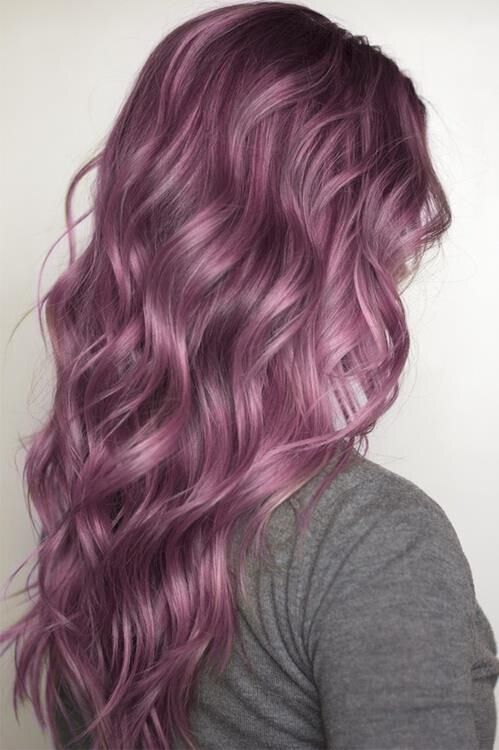 Long Wavy Purple Hairstyle