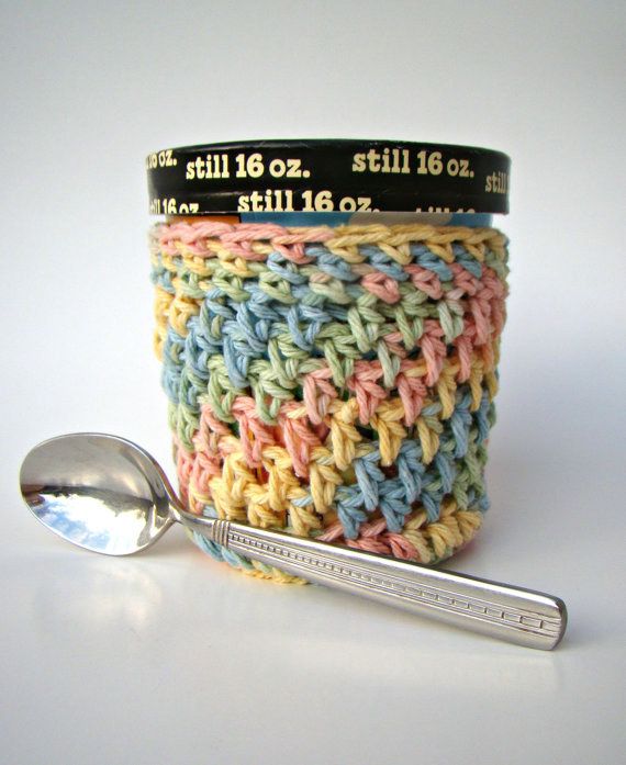 Pint-size Crochet Ice Cream Cozy