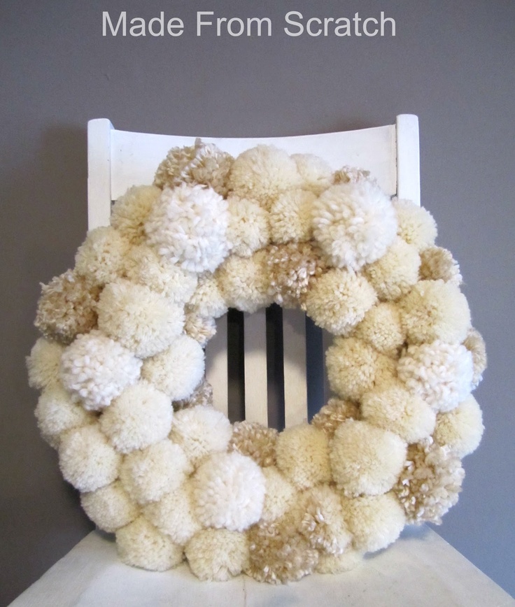 Pom Pom Wreath