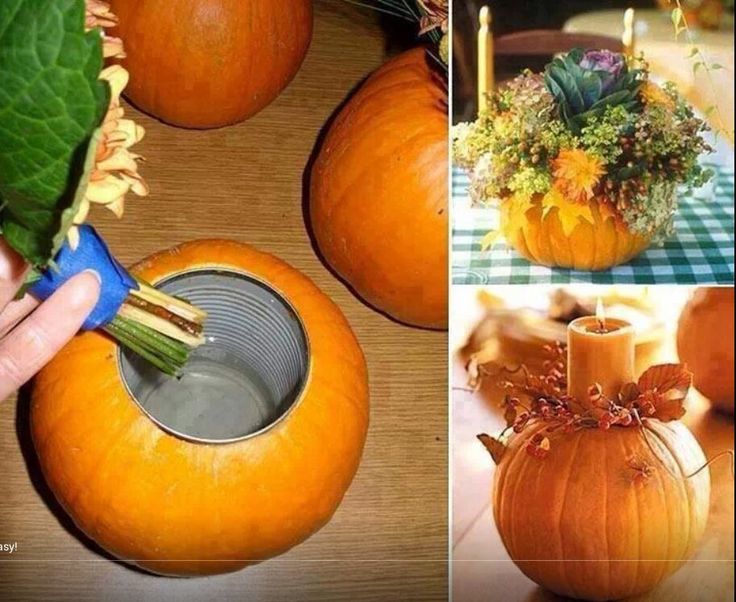 Pumpkin Vase Centerpiece