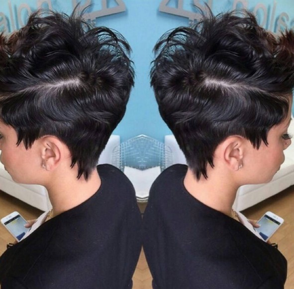 Short Pixie Haircut for Curly Hair