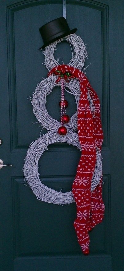 Snowman Wreath