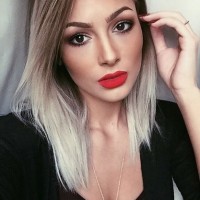 Trendy Long Bob Hairstyle for Ombre Hair