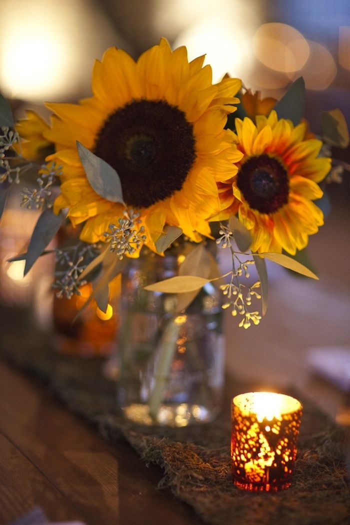 Vintage Sunflower Arrangement