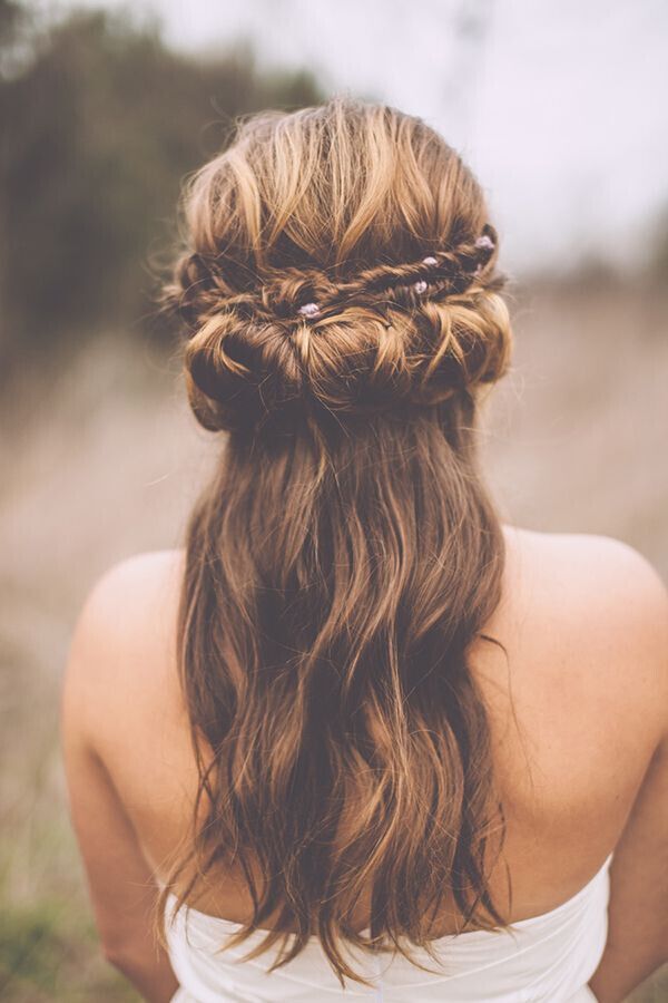 Wedding Hairstyle with Fishtail Braid
