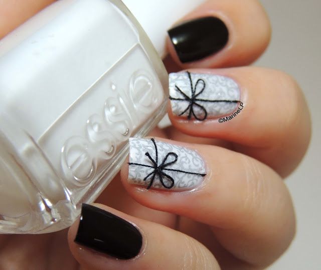 Black and Sliver Nails