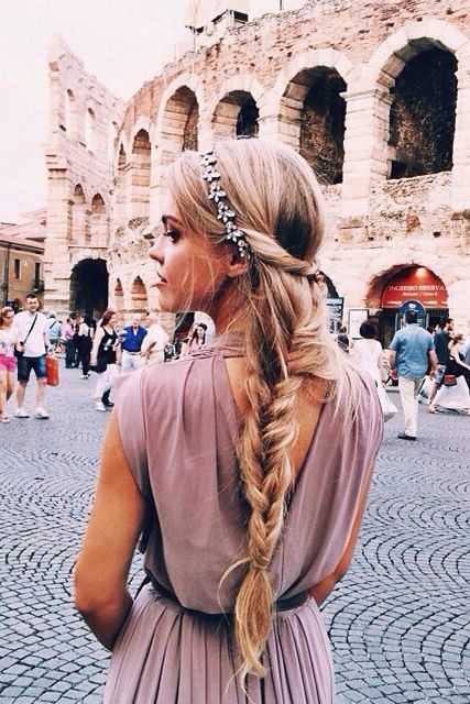Braided Ponytail Hairstyle with Headband