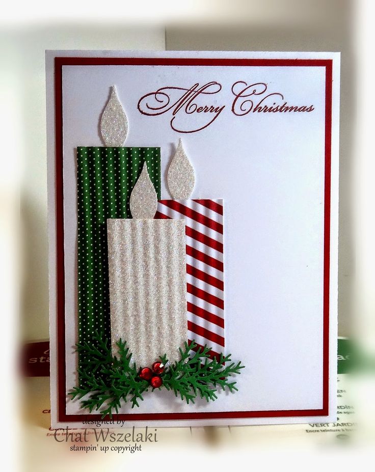 Candle Christmas Card