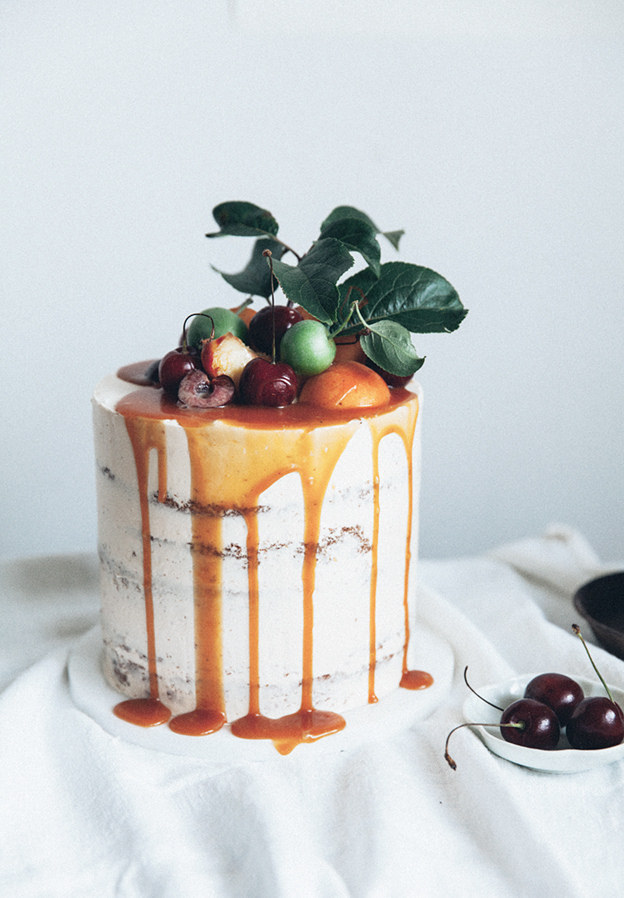 Caramel Drizzled Cake