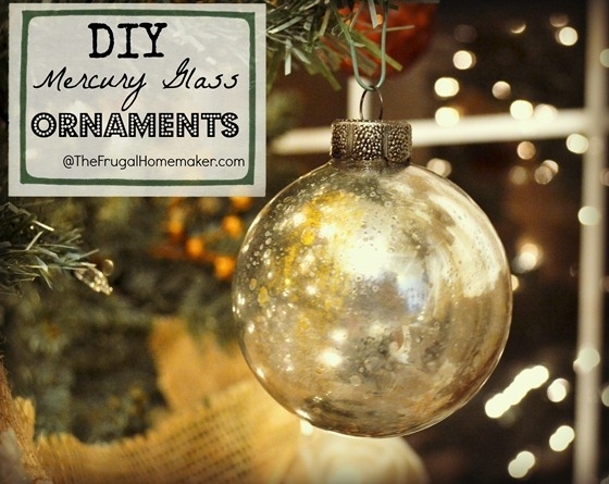 DIY Mercury Glass Ornaments