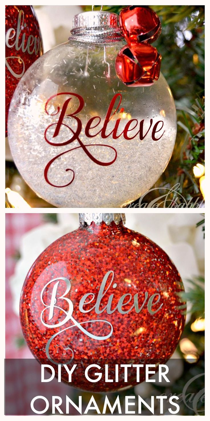 Glitter Christmas Ornaments