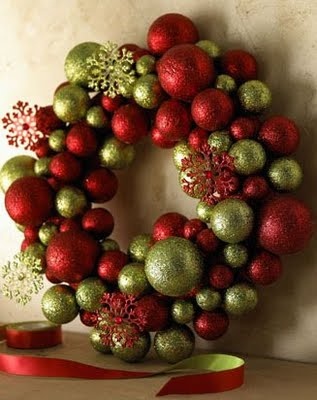 Happy Ornament Wreath