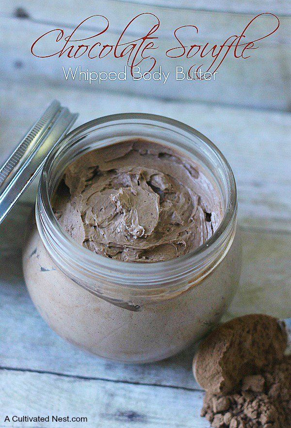 Homemade Chocolate Whipped Body Butter