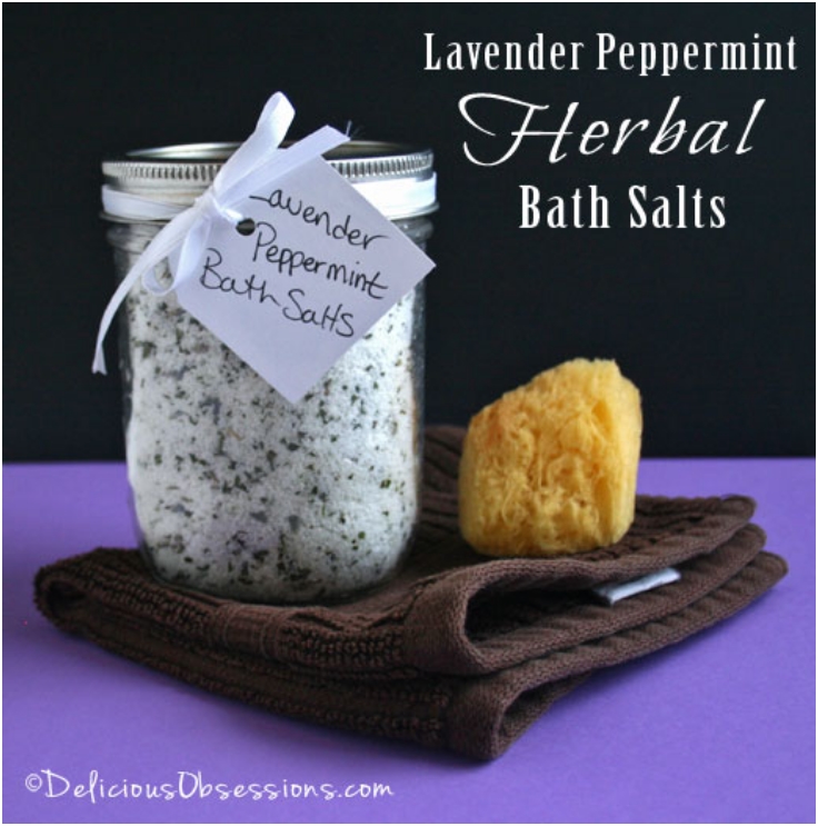 Lavender Peppermint Herbal Bath Salts