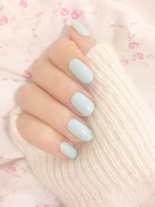 Light Blue Nails