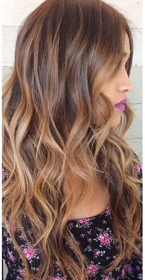 Long Wavy Brown Hairstyle