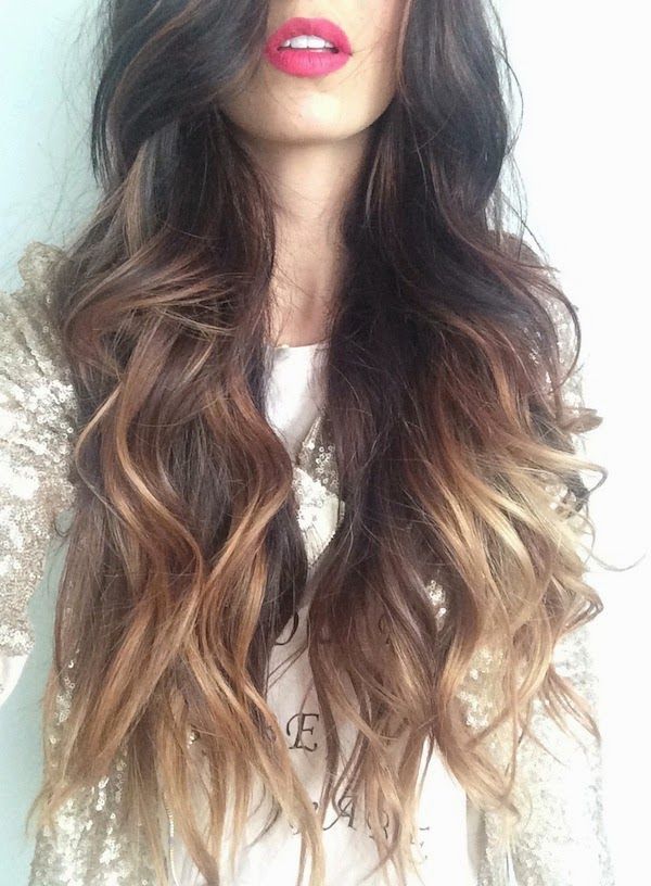 Long Wavy Ombre Hairstyle