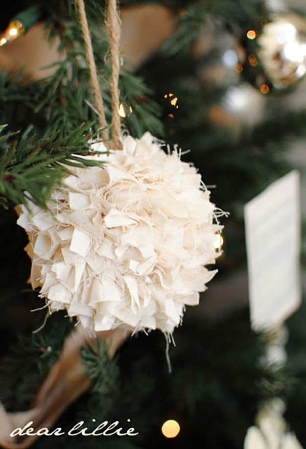 Pretty Homemade Christmas Ornaments