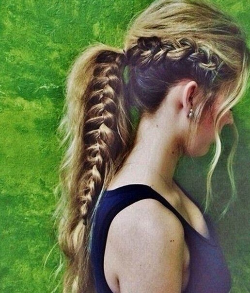 Side French Fishtail Braid Ponytail