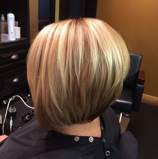 Medium Stacked Bob Haircut Pictures