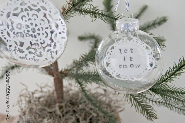 Snow Doily Ornaments