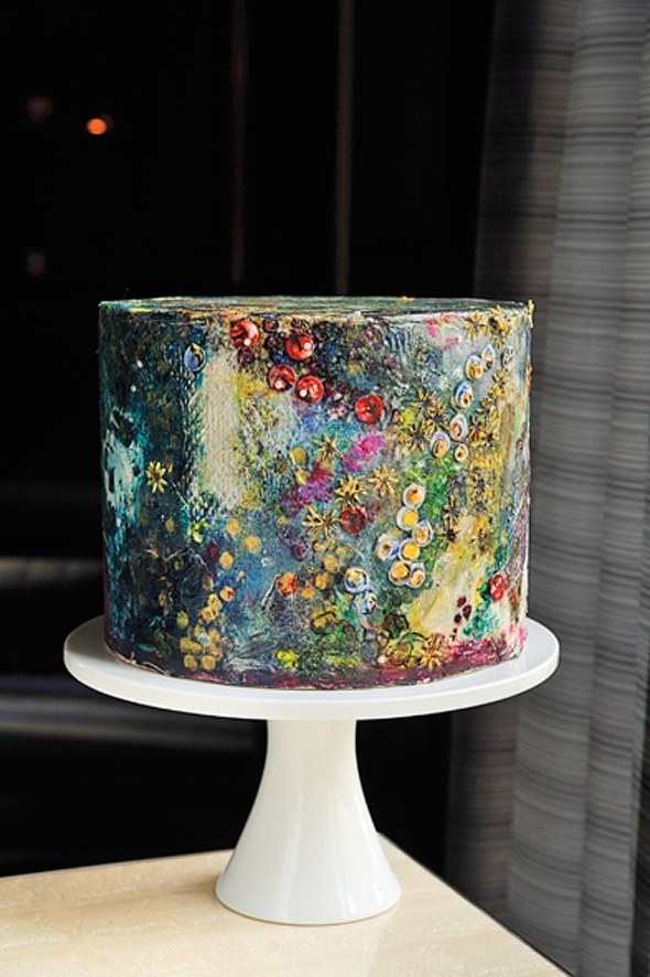 Watercolor-inspired Cake